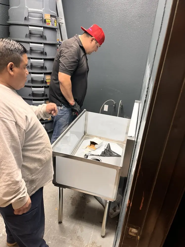 Commercial plumbing and sink installation in Keizer