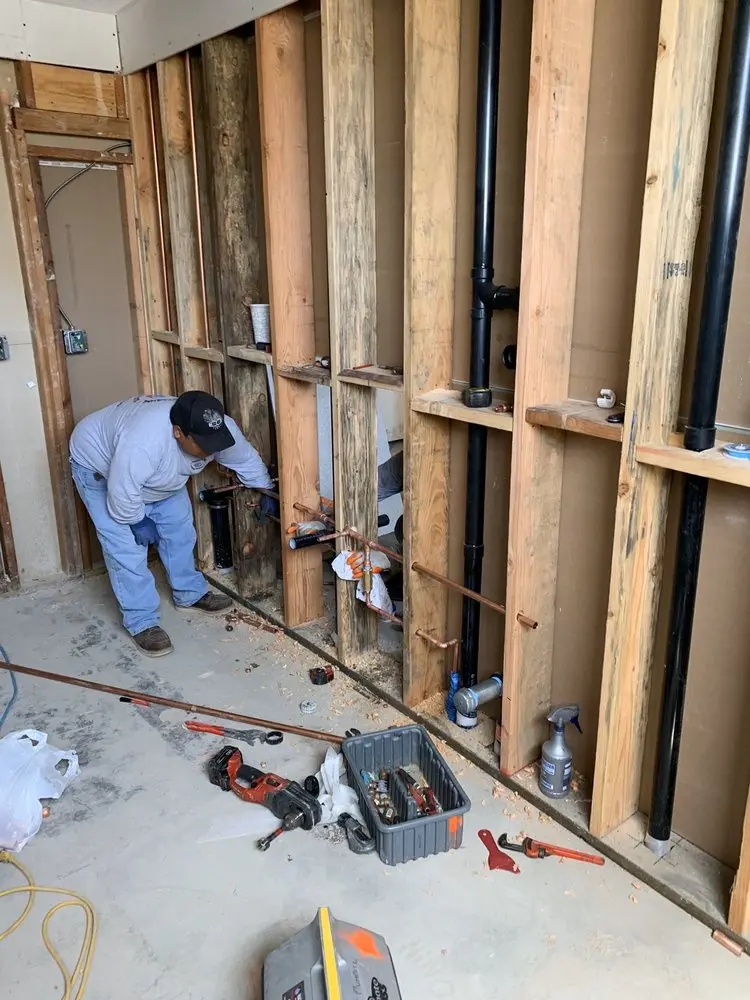 Commercial rough-in plumbing for Gas Line Repair in Keizer